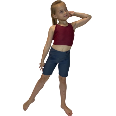 Spodenki w stylu "Biker" Grafitowe